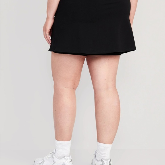 NWT OLD NAVY Extra High-Waisted PowerChill Skort COLOR Black Jack - Picture 9 of 11